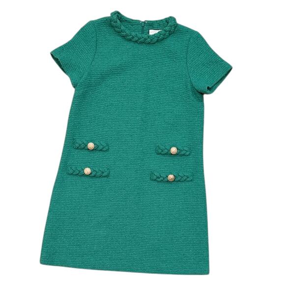 Tuckernuck Emerald Green Tweed Jackie Dress - Picture 2 of 9